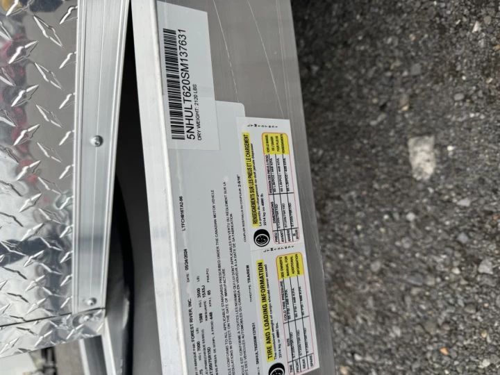 2025 Lightning 7x14 Aluminium | Double essieux | Porte double