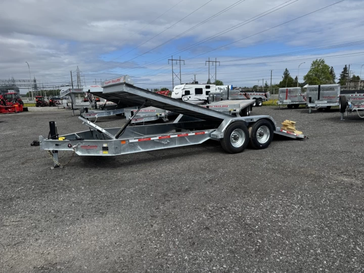 2025 TRIUMPH TRAILER TILT 82X20 8K LBS GALVANISÉ HD 12155LBS DE CHARGEMENT