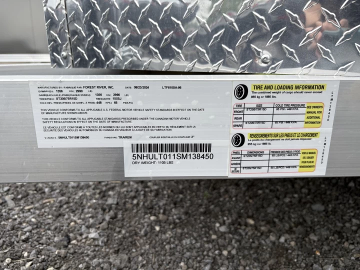 2025 LIGHTNING 6x10 Porte rampe | 6'' Extra hauteur