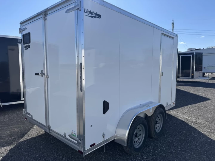 2025 Lightning 6x10 Aluminium | Double essieux | Porte double | 6'' Extra hauteur