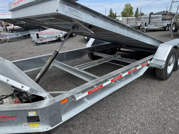 2025 TRIUMPH TRAILER TILT 82X20 8K LBS GALVANISÉ HD 12155LBS DE CHARGEMENT