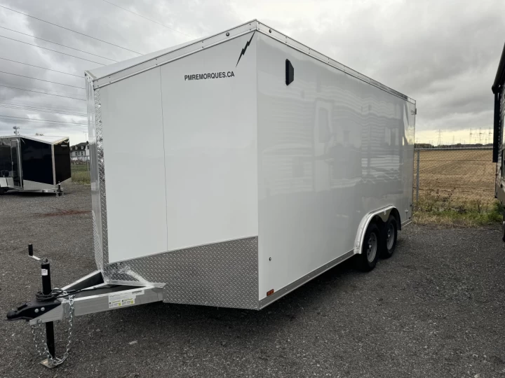 2025 Lightning 7x14 Aluminium | Double essieux | Porte double