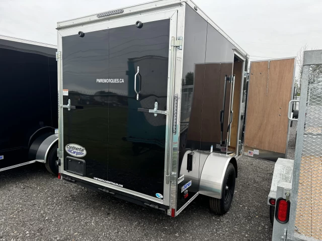Continental Cargo 6x10 Acier | Simple essieu | Porte rampe | 6" extra hauteur 2024