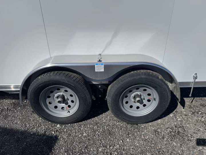 2025 Lightning 7x12 Aluminium | Double essieux | Porte double | 6'' Extra hauteur