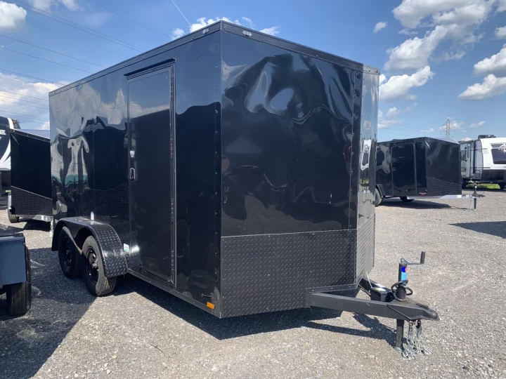 2022 Continental Cargo 7x14 Acier | Double essieux | Porte rampe | 6" extra hauteur