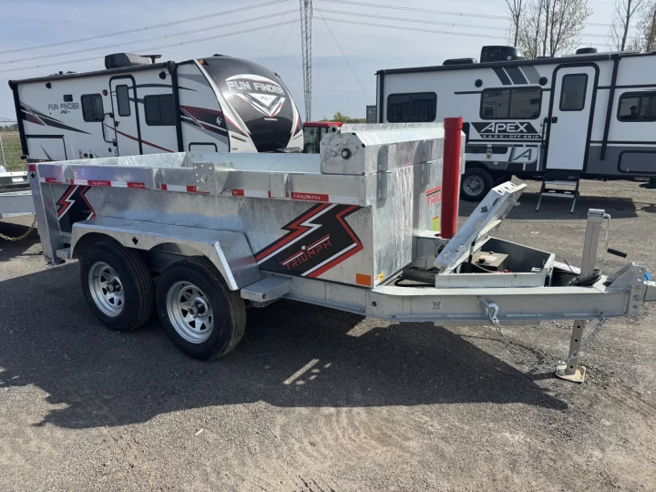 2025 TRIUMPH 5X10 7K LBS REMORQUE DOMPEUR HYDROLIQUE