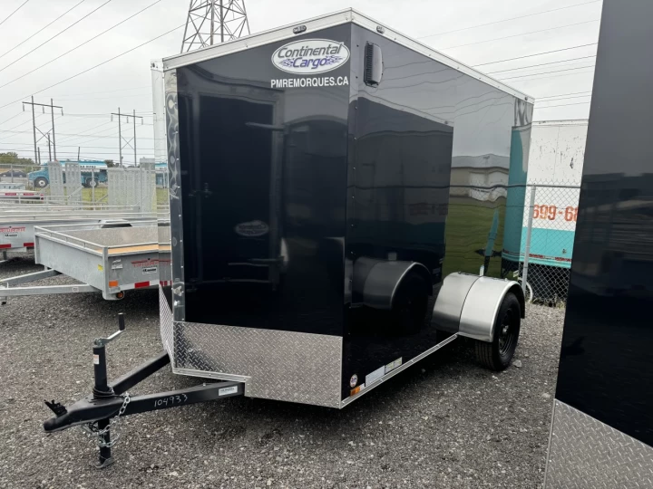 2024 Continental Cargo 6x10 Acier | Simple essieu | Porte rampe | 6" extra hauteur