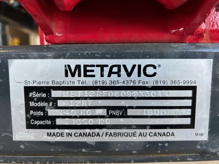 2023 METAVIC M95 POUR TRACTEUR 20HP À 30HP