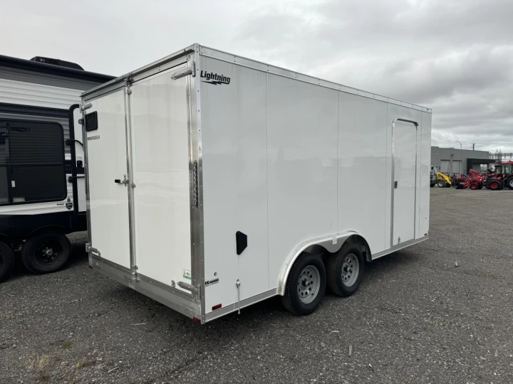 2025 Lightning 7x14 Aluminium | Double essieux | Porte double