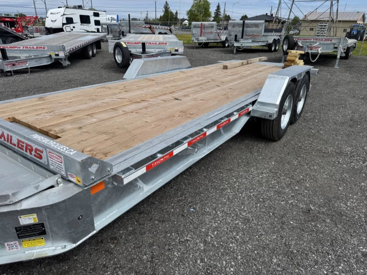 2025 TRIUMPH TRAILER TILT 82X20 8K LBS GALVANISÉ HD 12155LBS DE CHARGEMENT