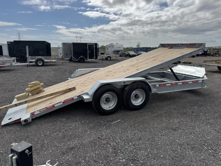 2025 TRIUMPH TRAILER TILT 82X20 8K LBS GALVANISÉ HD 12155LBS DE CHARGEMENT