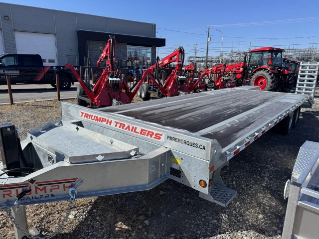 Triumph 102x20+5 Deckover | Essieux double 7000lb | 2025
