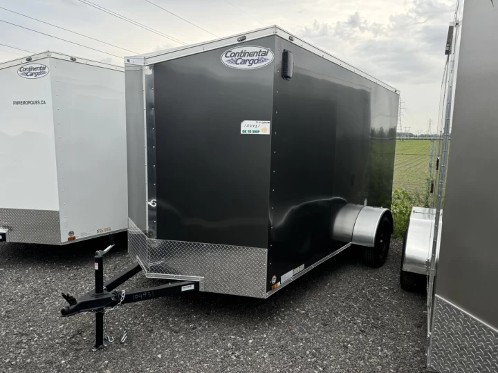 2024 Continental Cargo 6x12 Acier | Simple essieu | Porte rampe | 6" extra hauteur