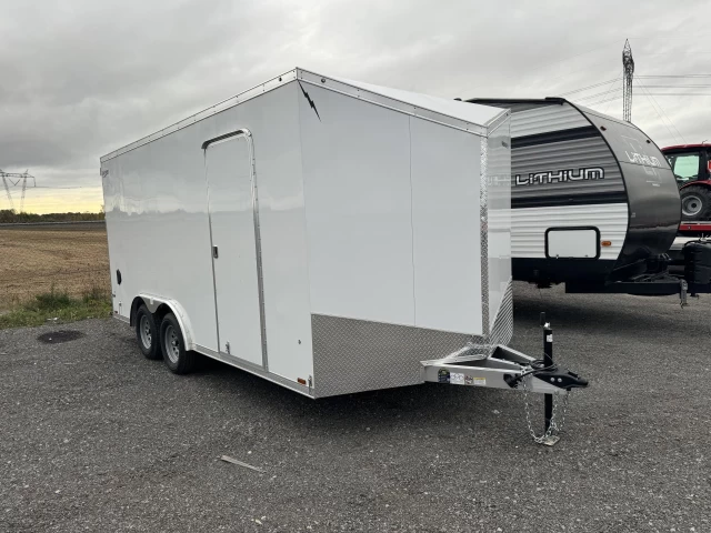 Lightning 7x14 Aluminium | Double essieux | Porte double 2025