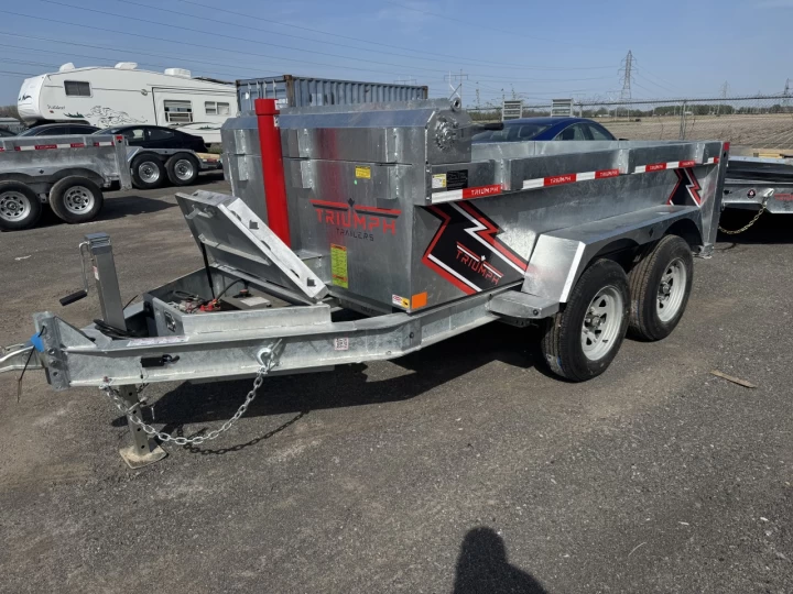 2025 TRIUMPH 5X10 7K LBS REMORQUE DOMPEUR HYDROLIQUE