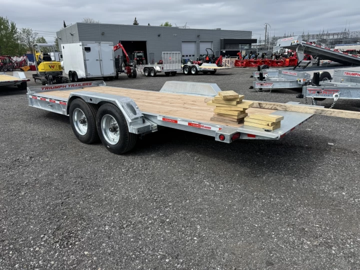2025 TRIUMPH TRAILER TILT 82X20 8K LBS GALVANISÉ HD 12155LBS DE CHARGEMENT