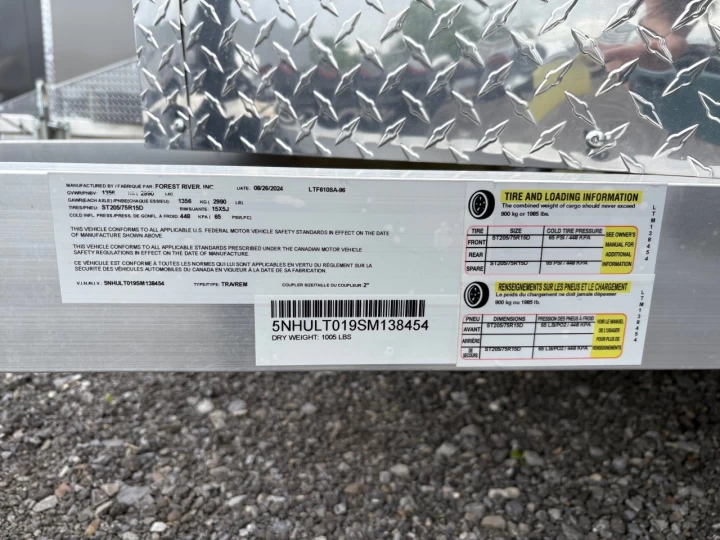 2025 LIGHTNING 6x10 Porte double | 6'' Extra hauteur