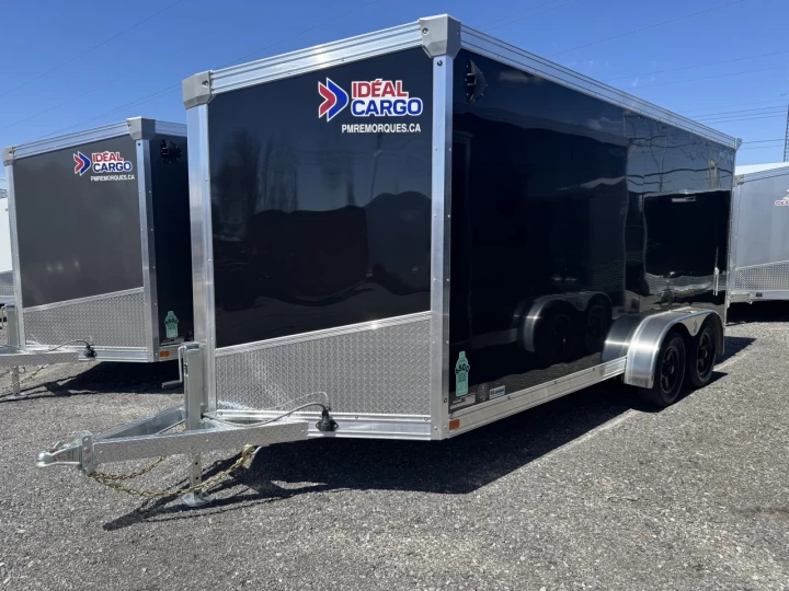 2026 IDEAL CARGO 7X16TA2 PORTE DOUBLE 6'' EXTRA HAUTEUR (80'' INT)